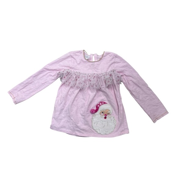 Mud Pie girls' Christmas Santa top size 5T - Picture 1 of 3